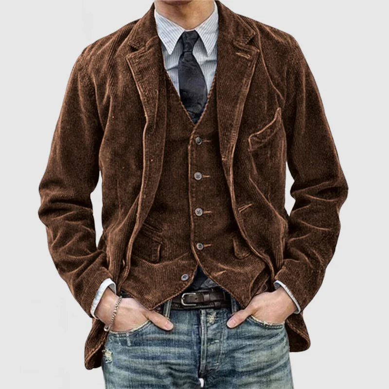 Lorenti™ | Vintage Jacket & Vest Set