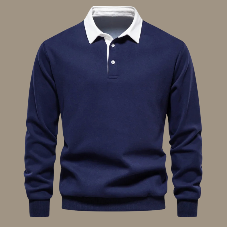 Cornelis™ | Classic Men’s Sweater with Polo Collar