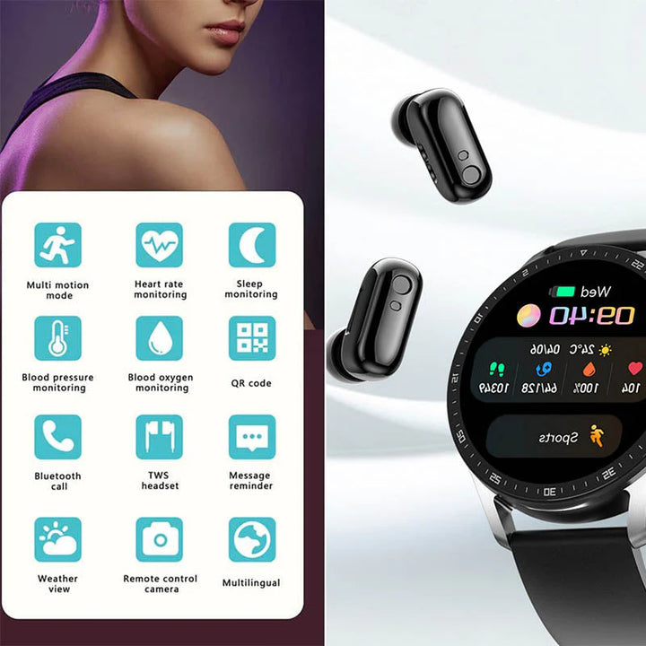 SmartwatchBuds™ | 2-in-1 smartwatch & earbuds