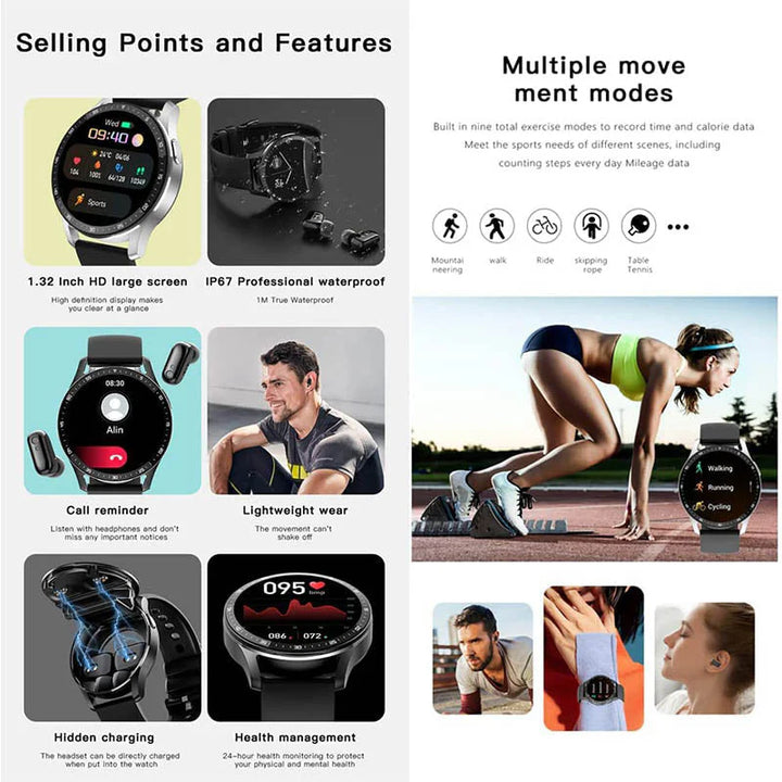 SmartwatchBuds™ | 2-in-1 smartwatch & earbuds