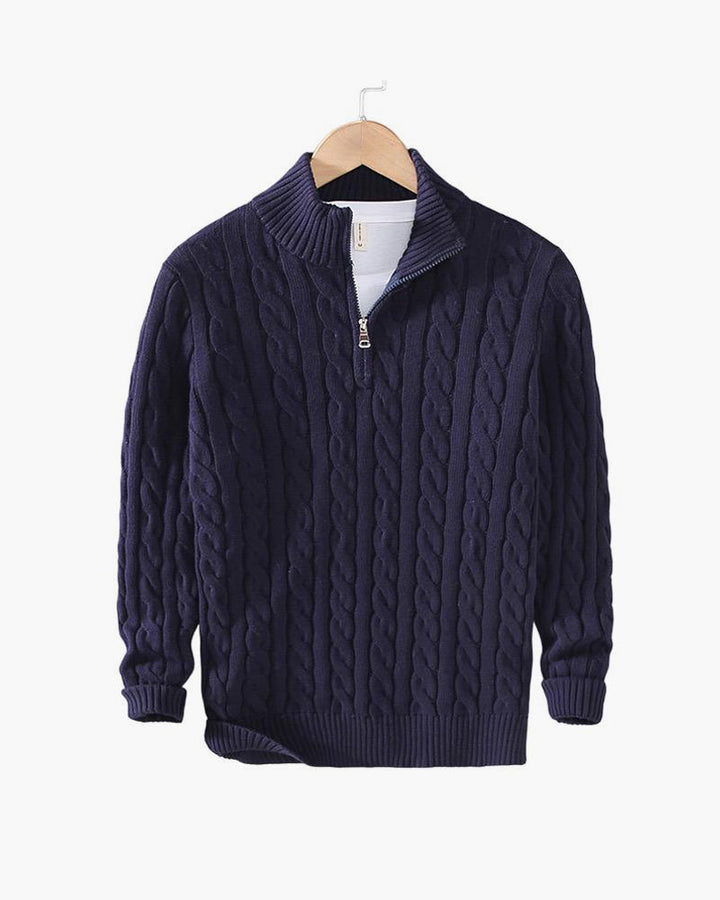 TAEBAEK™ | Zipped Cable Sweater