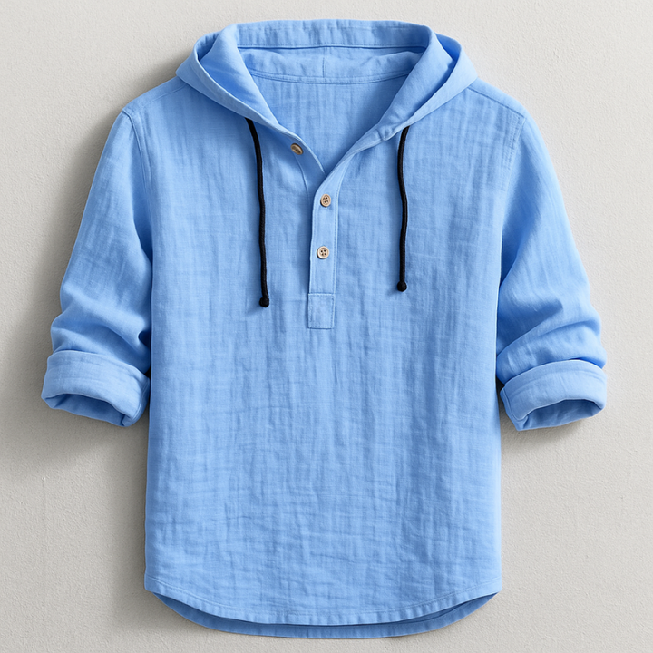 Rivani™ | Luxury Linen Hoodie Shirt