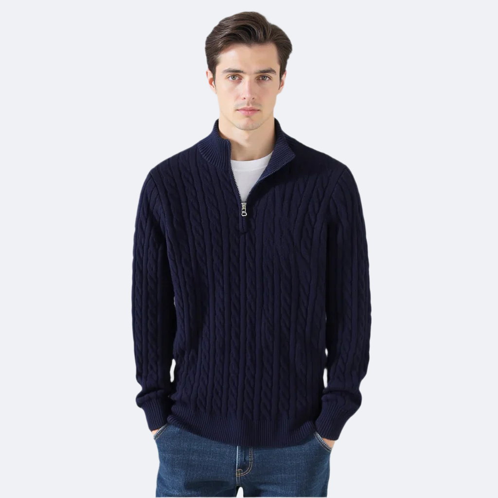 TAEBAEK™ | Zipped Cable Sweater