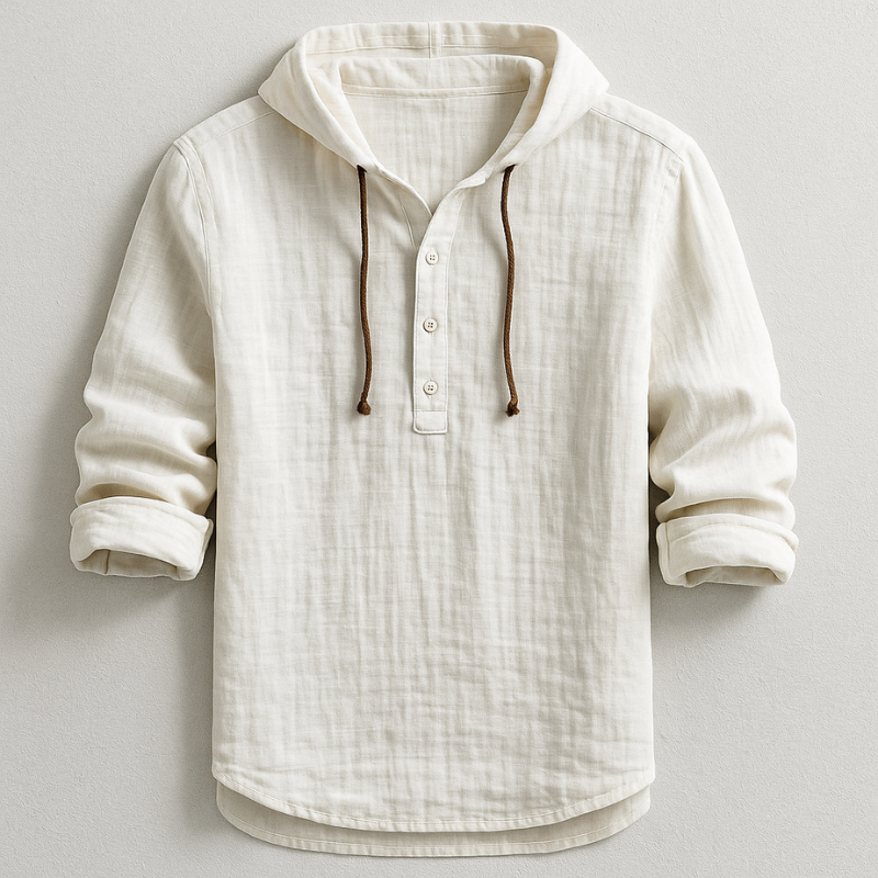 Rivani™ | Luxury Linen Hoodie Shirt