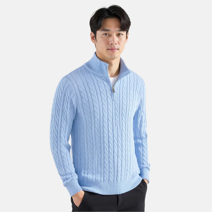 TAEBAEK™ | Zipped Cable Sweater