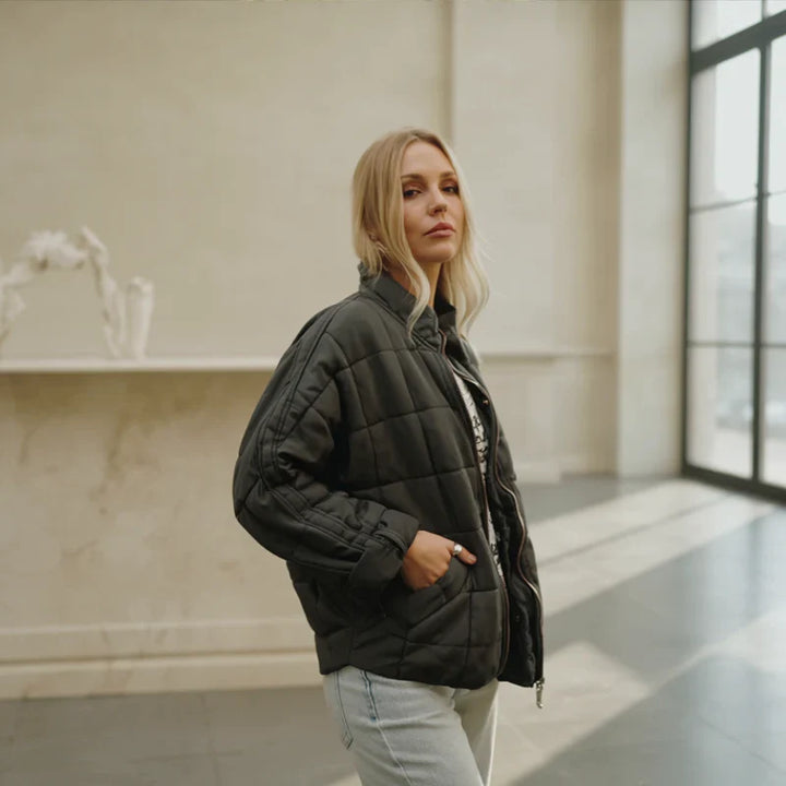 Bella™ | Quilted Bomber Jacket with Refined Warmth
