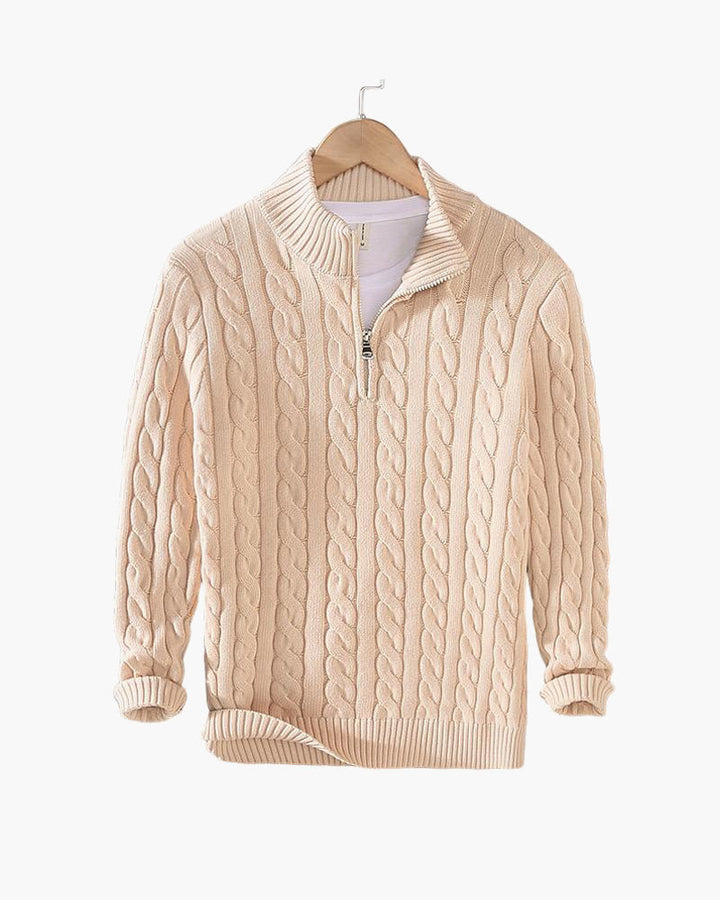 TAEBAEK™ | Zipped Cable Sweater