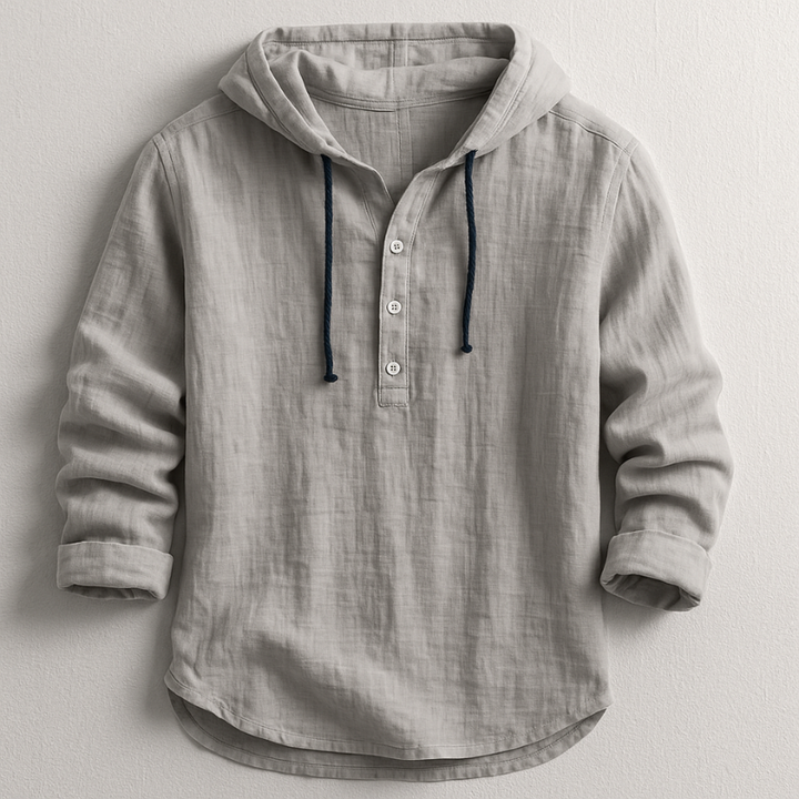 Rivani™ | Luxury Linen Hoodie Shirt
