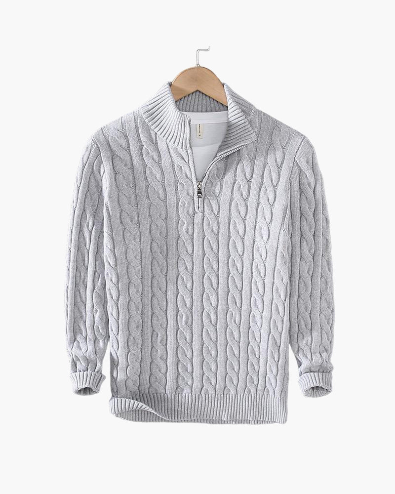 TAEBAEK™ | Zipped Cable Sweater