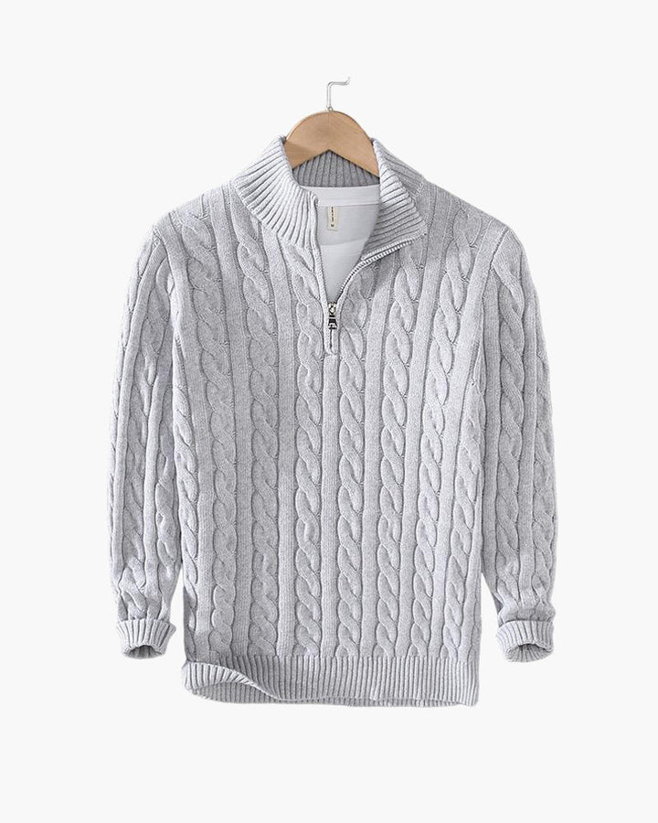 TAEBAEK™ | Zipped Cable Sweater