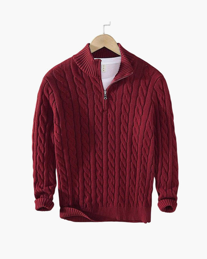 TAEBAEK™ | Zipped Cable Sweater
