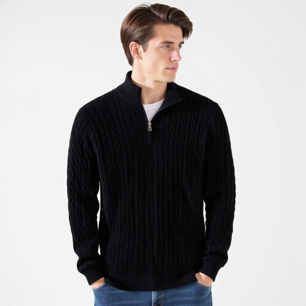 TAEBAEK™ | Zipped Cable Sweater