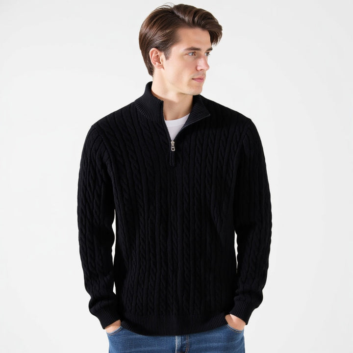 TAEBAEK™ | Zipped Cable Sweater