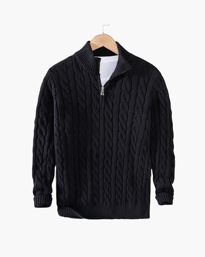 TAEBAEK™ | Zipped Cable Sweater