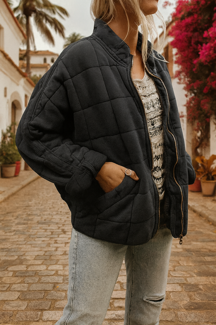 Bella™ | Quilted Bomber Jacket with Refined Warmth