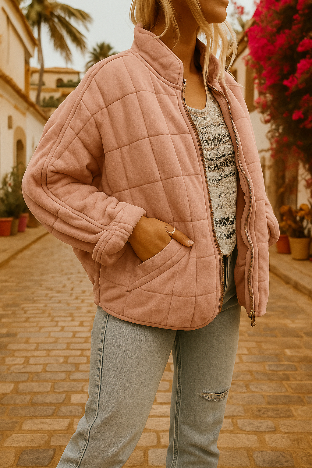 Bella™ | Quilted Bomber Jacket with Refined Warmth