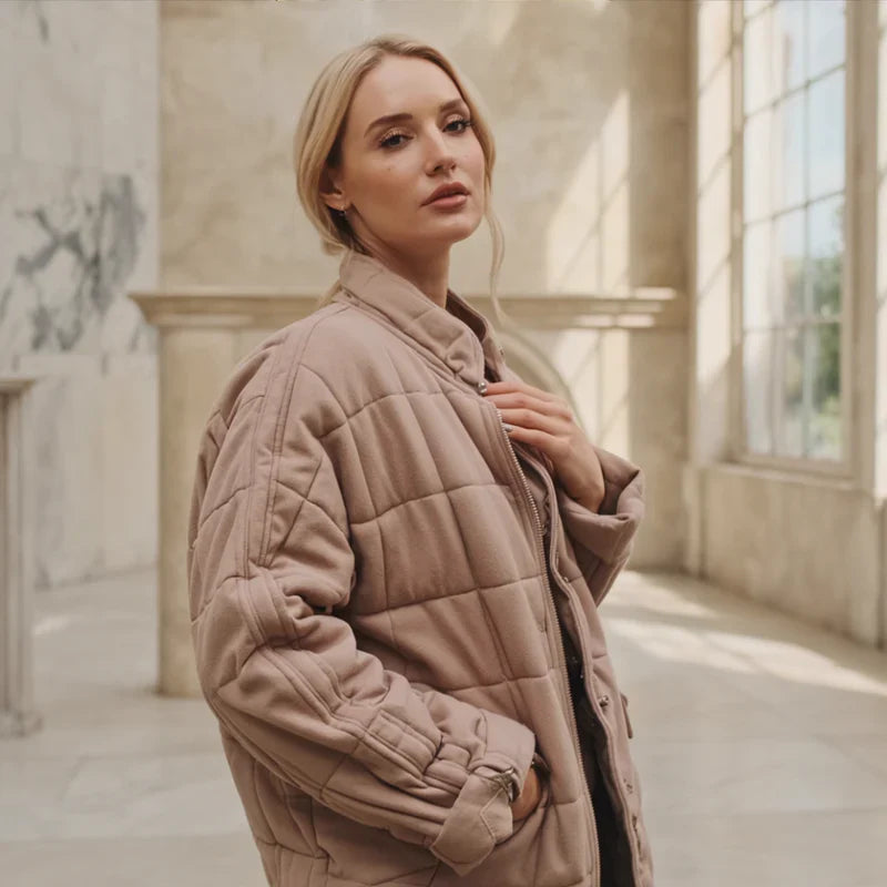 Bella™ | Quilted Bomber Jacket with Refined Warmth