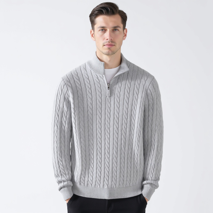 TAEBAEK™ | Zipped Cable Sweater