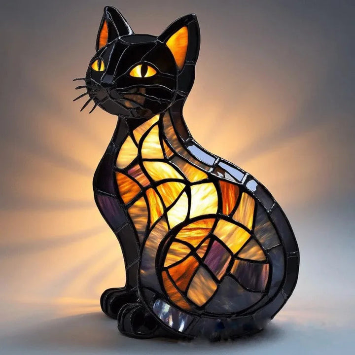 Mira™ | Enchanted Stained Glass Cat Lamp