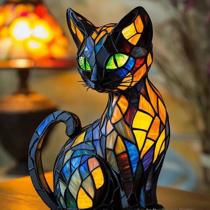 Mira™ | Enchanted Stained Glass Cat Lamp