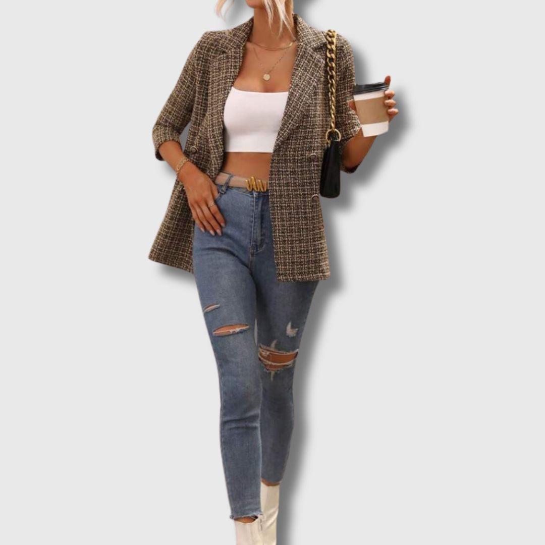 Sabine™ | Women’s Chic Tweed Blazer Limited Edition