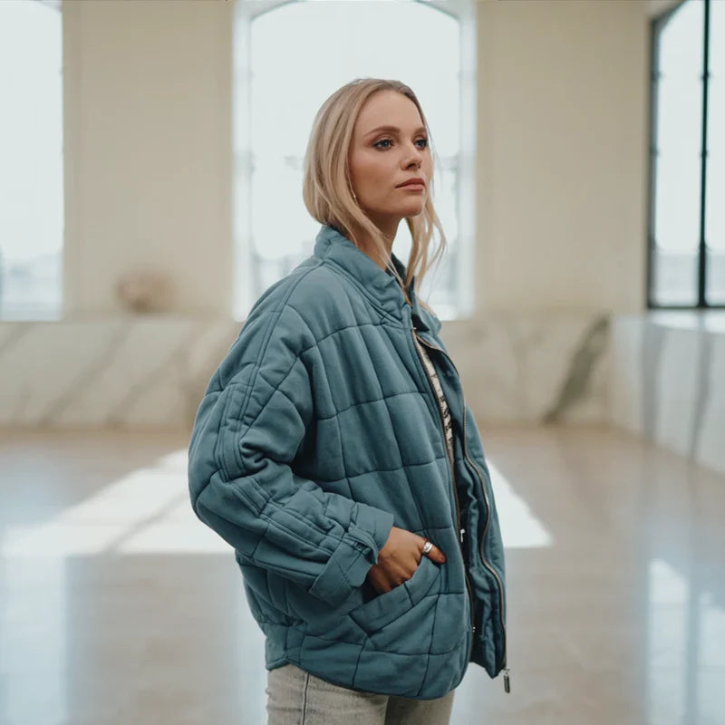 Bella™ | Quilted Bomber Jacket with Refined Warmth