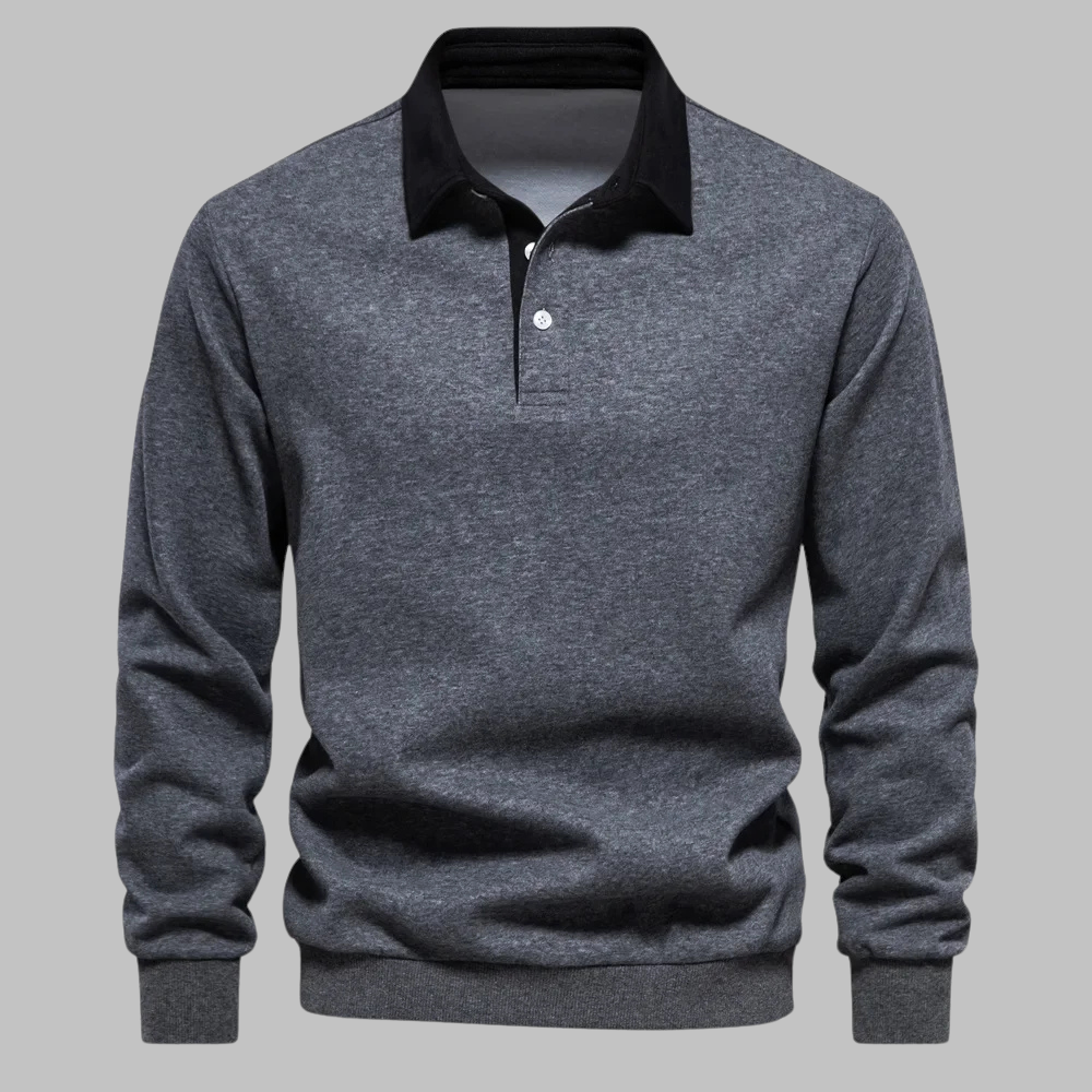 Cornelis™ | Classic Men’s Sweater with Polo Collar